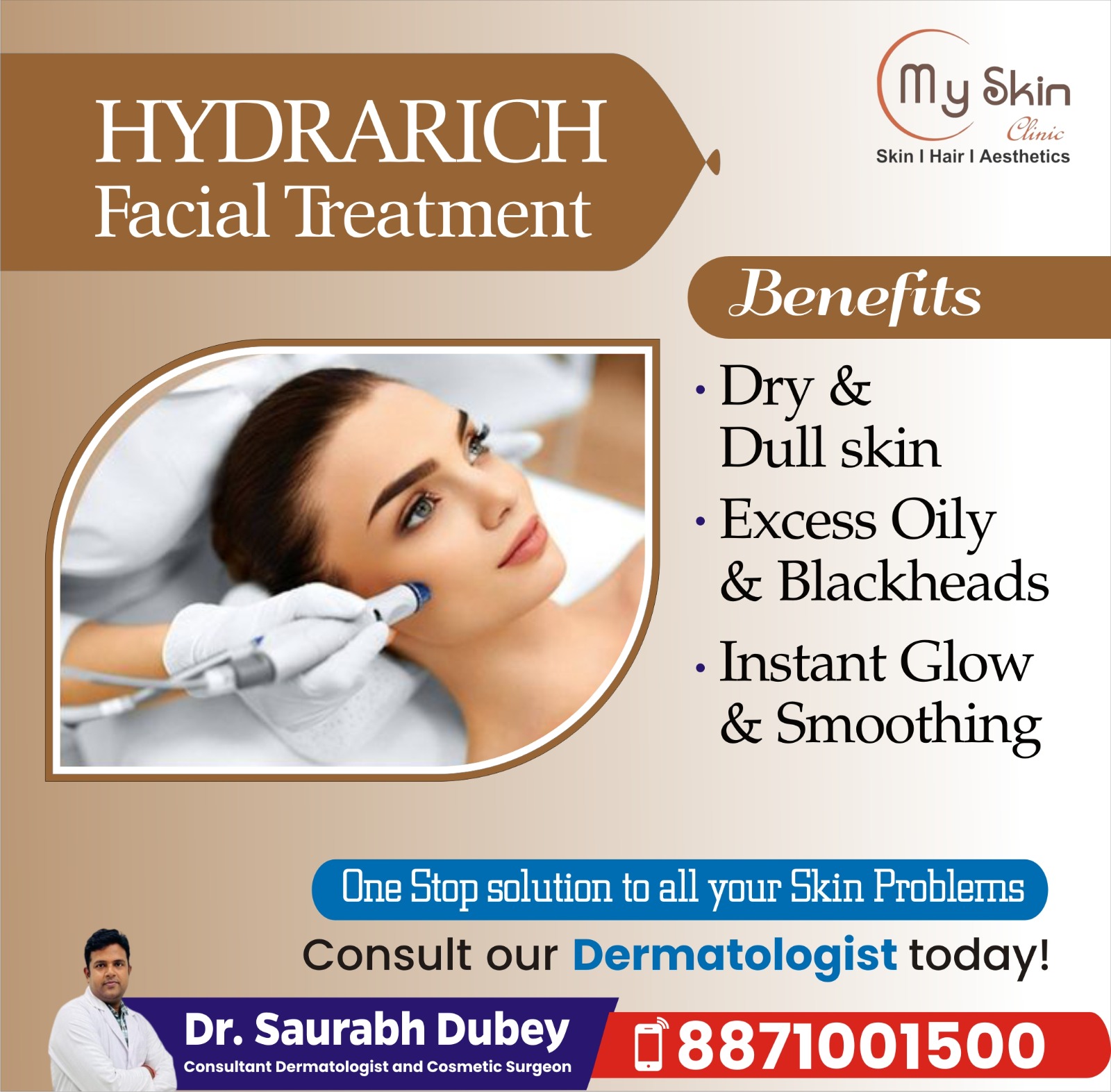 Top Dermatologist for HydraRich Facials in Indore